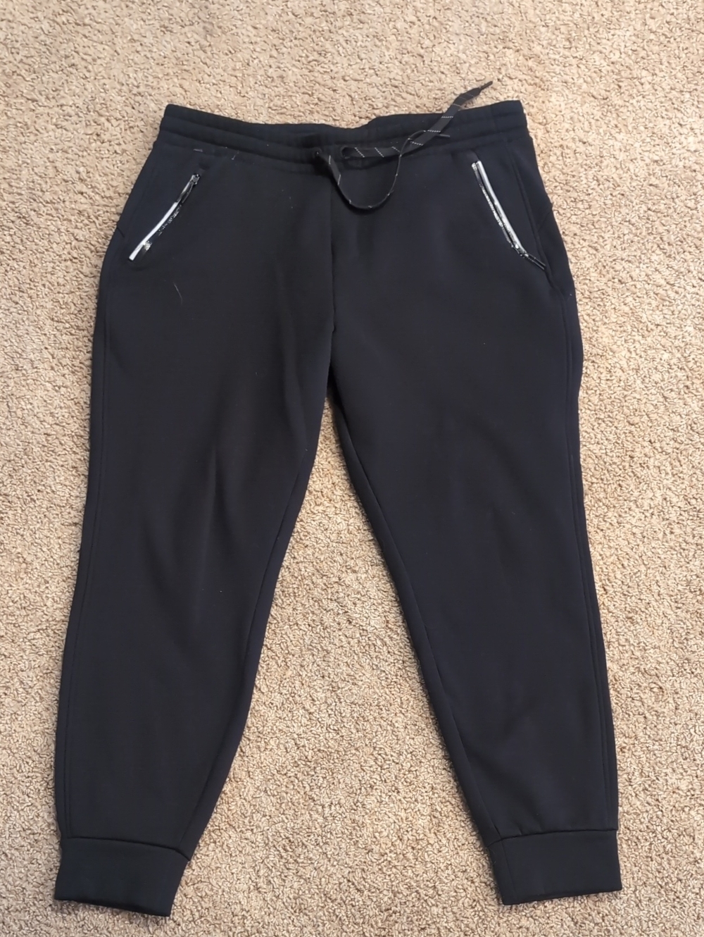 Eddie Bauer Black Zip-Pocket Jogger Pants